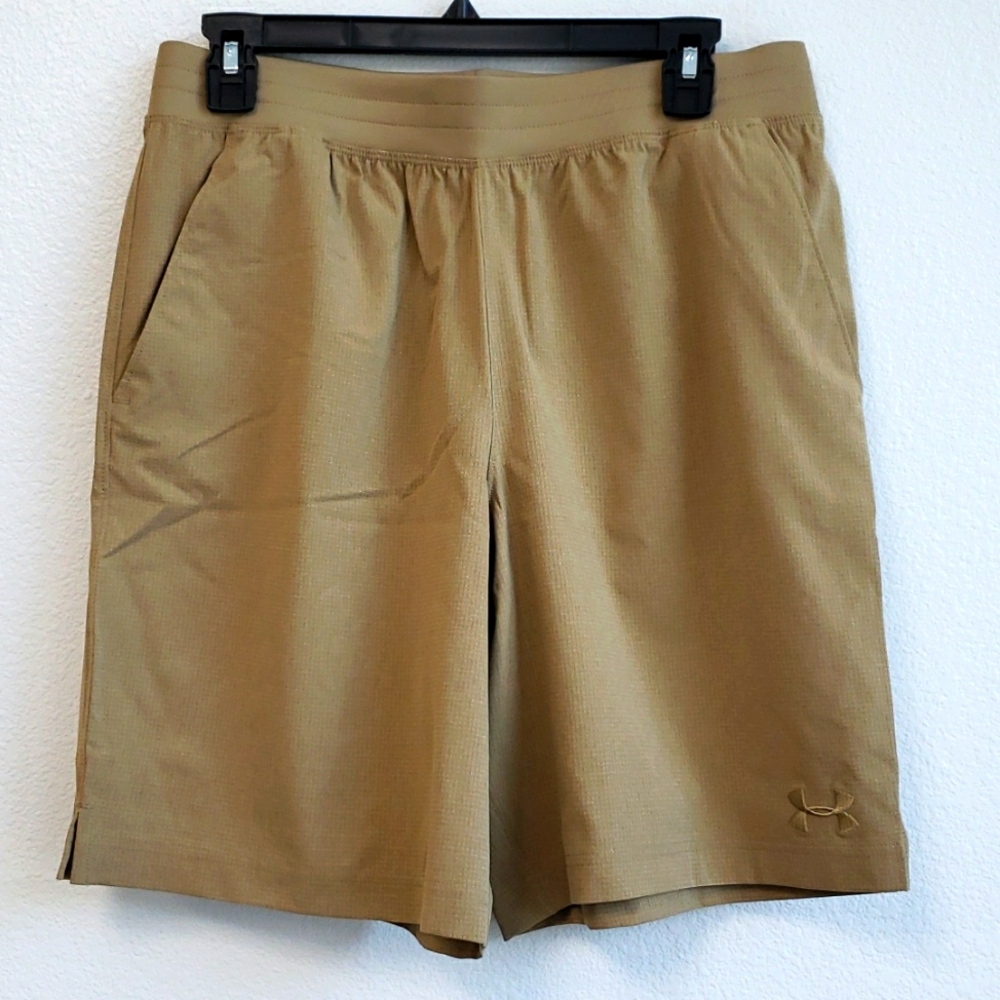 Under Armour Mens Vented Shorts - Camel